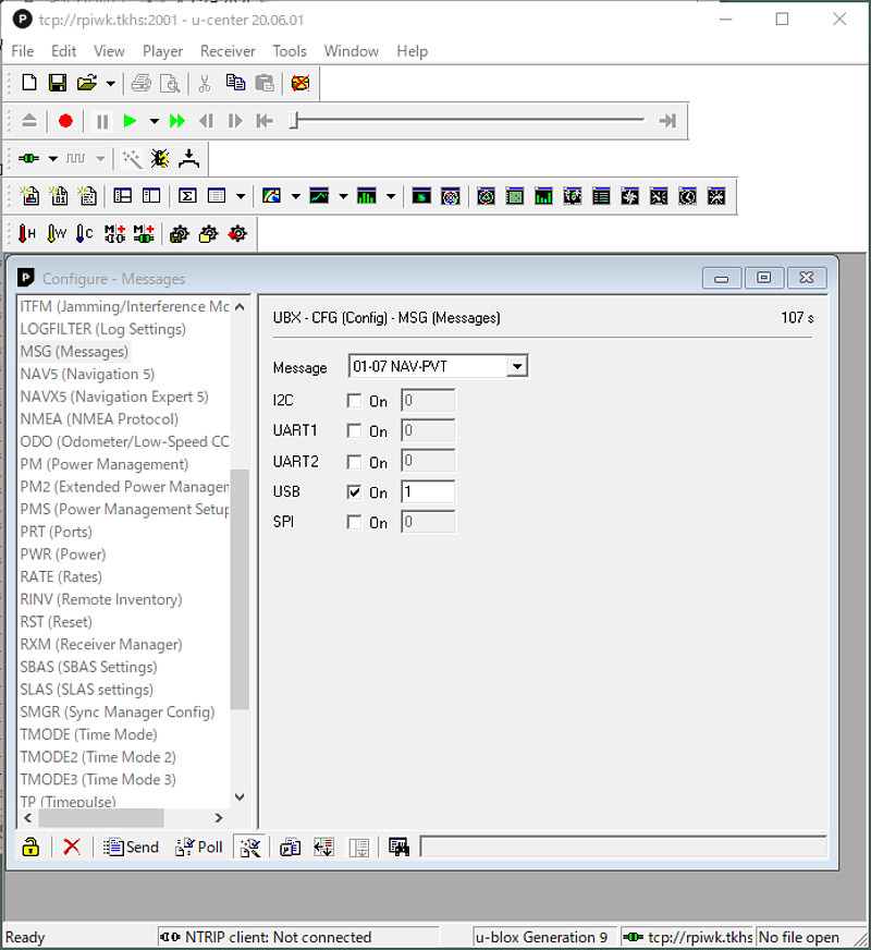 NAV-PVT in u-center